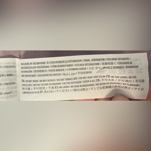 Abercrombie & Fitch The A&F Dad Coat Lilac Wool Blend  Oversized Size Medium - Picture 10 of 12